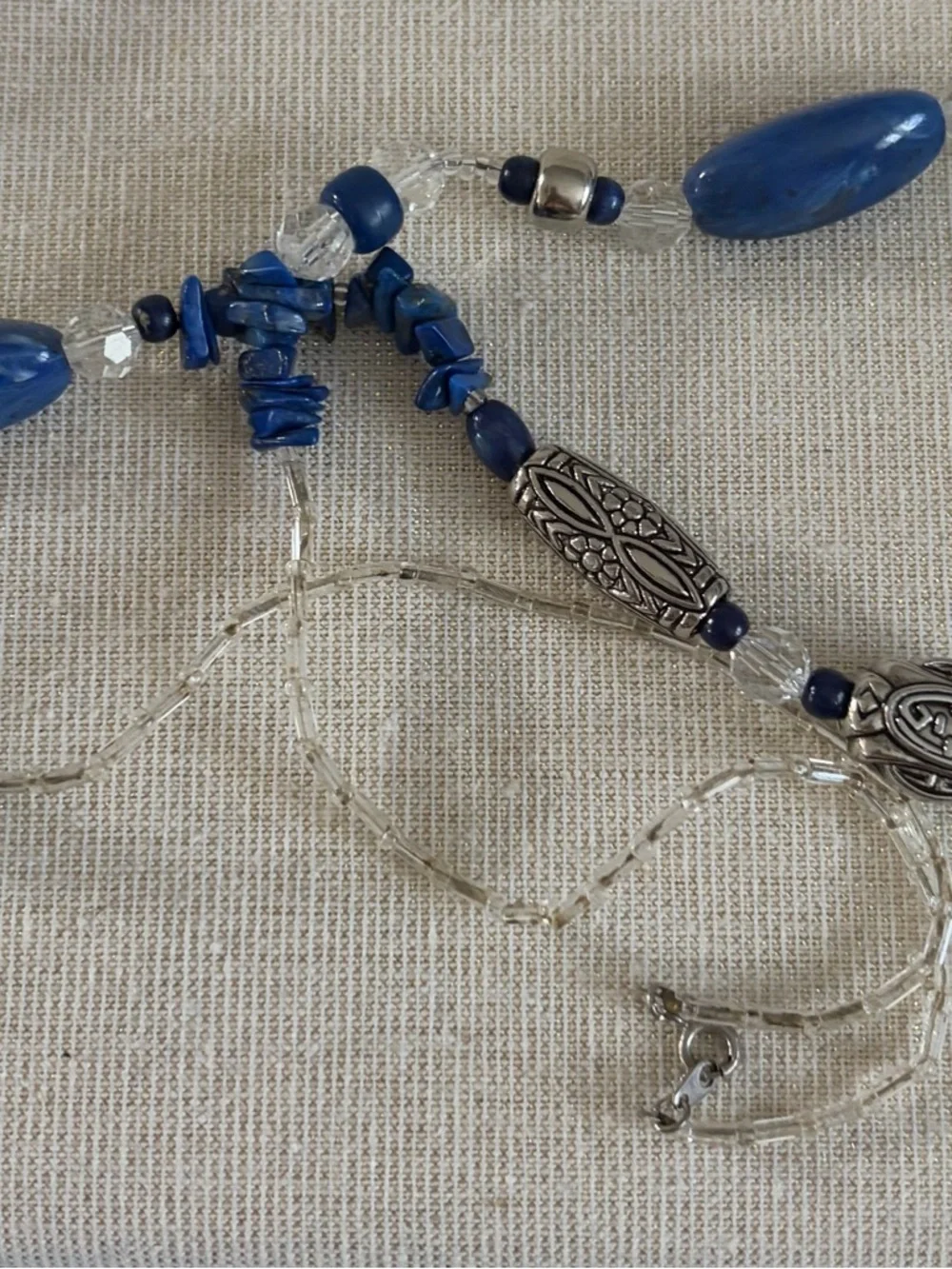 Blue Beaded Women’s Necklace